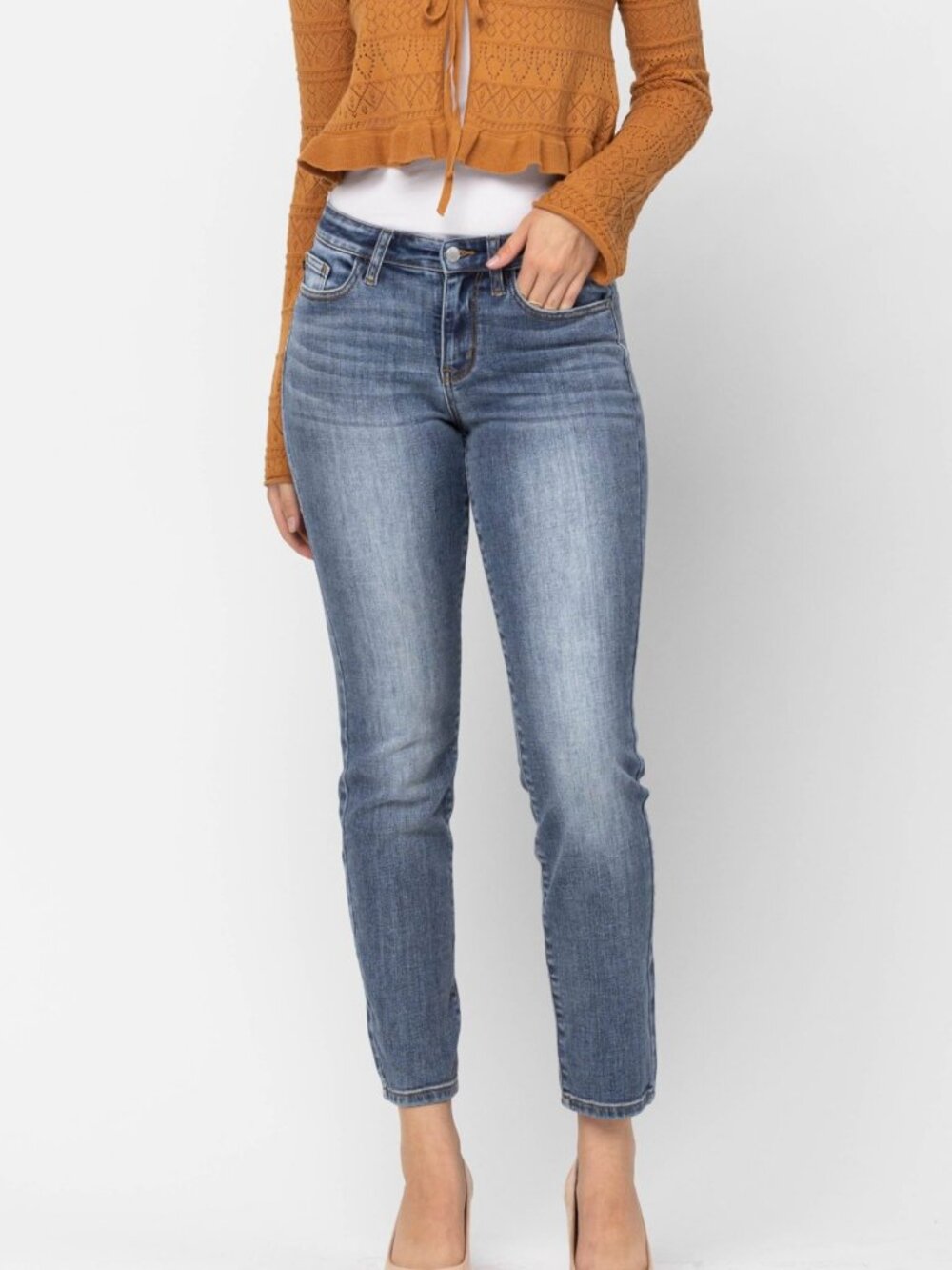 Judy Blue Mid Rise Jeans, Mila Mid Rise Jeans, Boutique